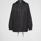 Re-Nylon hooded blouson jacket – sporty inspiration and technological innovation meet in this blouson jacket that – LUX VERSE Luxury Designer Fashion Outlet