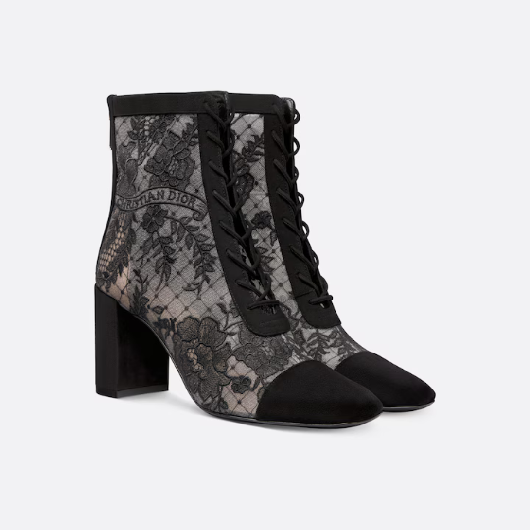 Naughtily-D Heeled Ankle Boot – the ankle boot is distinguished by its no-tongue design for an openwork effect – LUX VERSE Luxury Designer Fashion Outlet