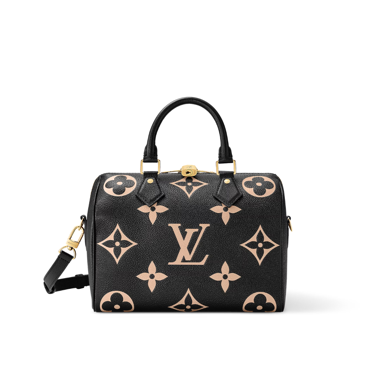 Speedy Bandoulière 25 – the compact Speedy Bandoulière 25 handbag is made from black Monogram Empreinte – LUX VERSE Luxury Designer Fashion Outlet