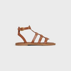 LYMPIA GLADIATOR SANDAL in CALFSKIN – 100% CALFSKIN - VEGETAL TANNING100% Calfskin LiningROUND TOE SHAPEMETAL – LUX VERSE Luxury Designer Fashion Outlet