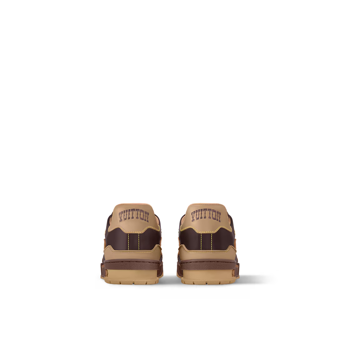 Trainer Sneaker Leather – key details are the script signature on the side and in a Western-style font at – LUX VERSE Luxury Designer Fashion Outlet