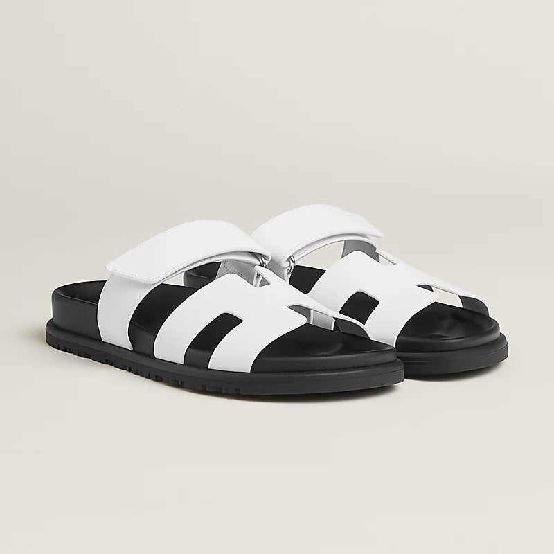 Chypre sandal – techno-sandal in calfskin with anatomical rubber sole and adjustable strap.– LUX VERSE Luxury Designer Fashion Outlet