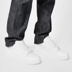 Trainer Rubber Leather sneaker – crafted from supple white calf leather, this version of the Trainer sneaker is part – LUX VERSE Luxury Designer Fashion Outlet