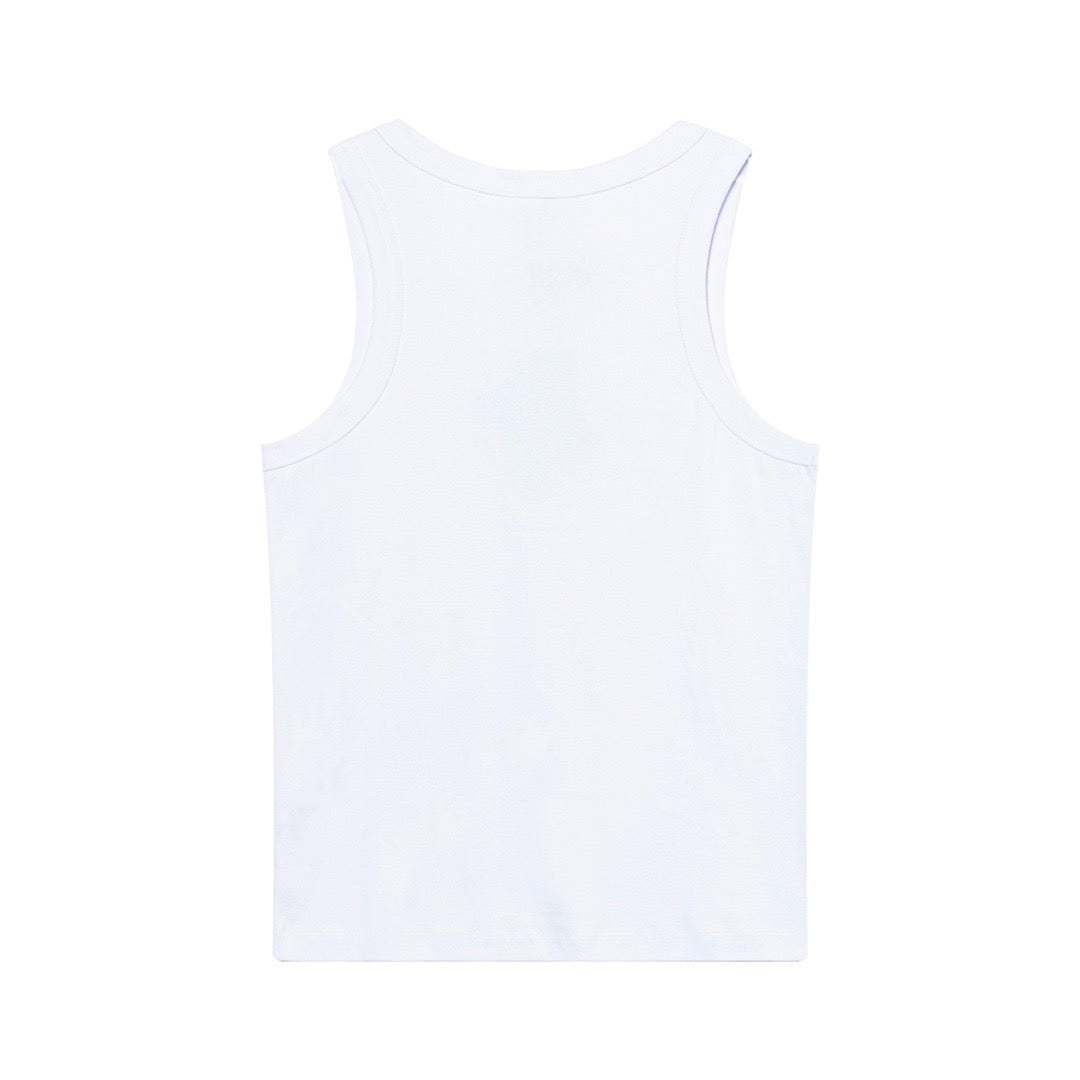 Schwarz-weißes Tanktop – Herren