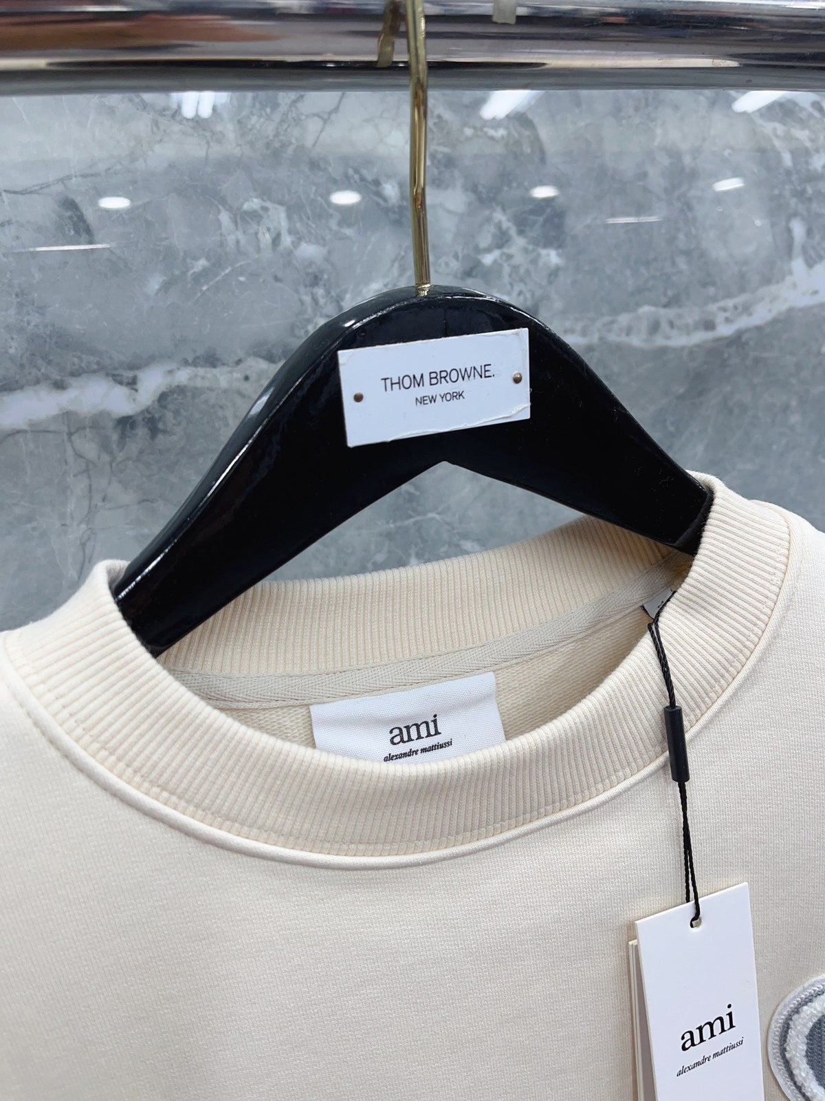 Black and White Sweatshirt - Men's