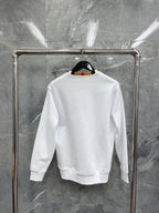 Weißes Baumwoll-T-Shirt mit Kontrastkragen – Herren