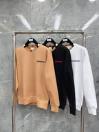 Weißes Baumwoll-T-Shirt mit Kontrastkragen – Herren