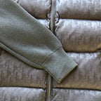 Dunkelblaue und schwarze Pufferjacke – Herren