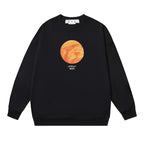 Black Cotton Planet Graphic Crewneck – Herren