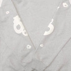 Grauer Baumwoll-Pullover mit Sternenprint – Herren