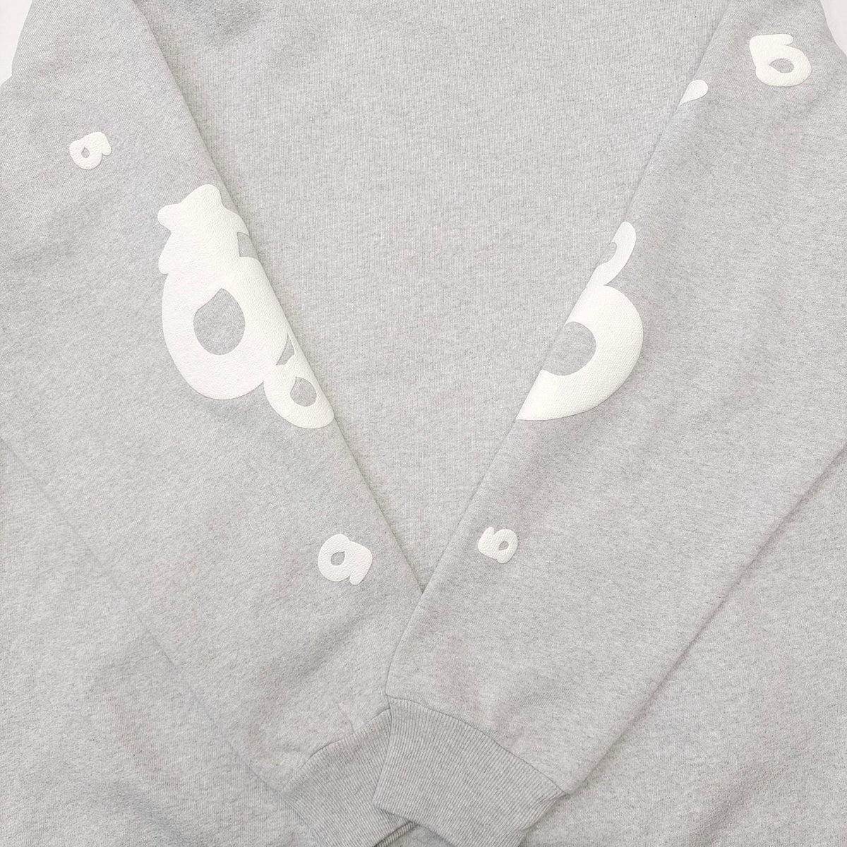 Grauer Baumwoll-Pullover mit Sternenprint – Herren