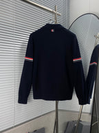 RWB Stripe Cardigan Navy - Men's