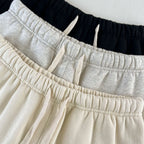 Black Cotton Drawstring Joggers - Men's