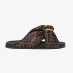 Feel Slides – padded double-band flat slides with decorative D-ring buckle with three-dimensional – LUX VERSE Luxury Designer Fashion Outlet