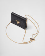 Leather card holder with shoulder strap – defined by a precious and versatile design, this leather card holder features a – LUX VERSE Luxury Designer Fashion Outlet