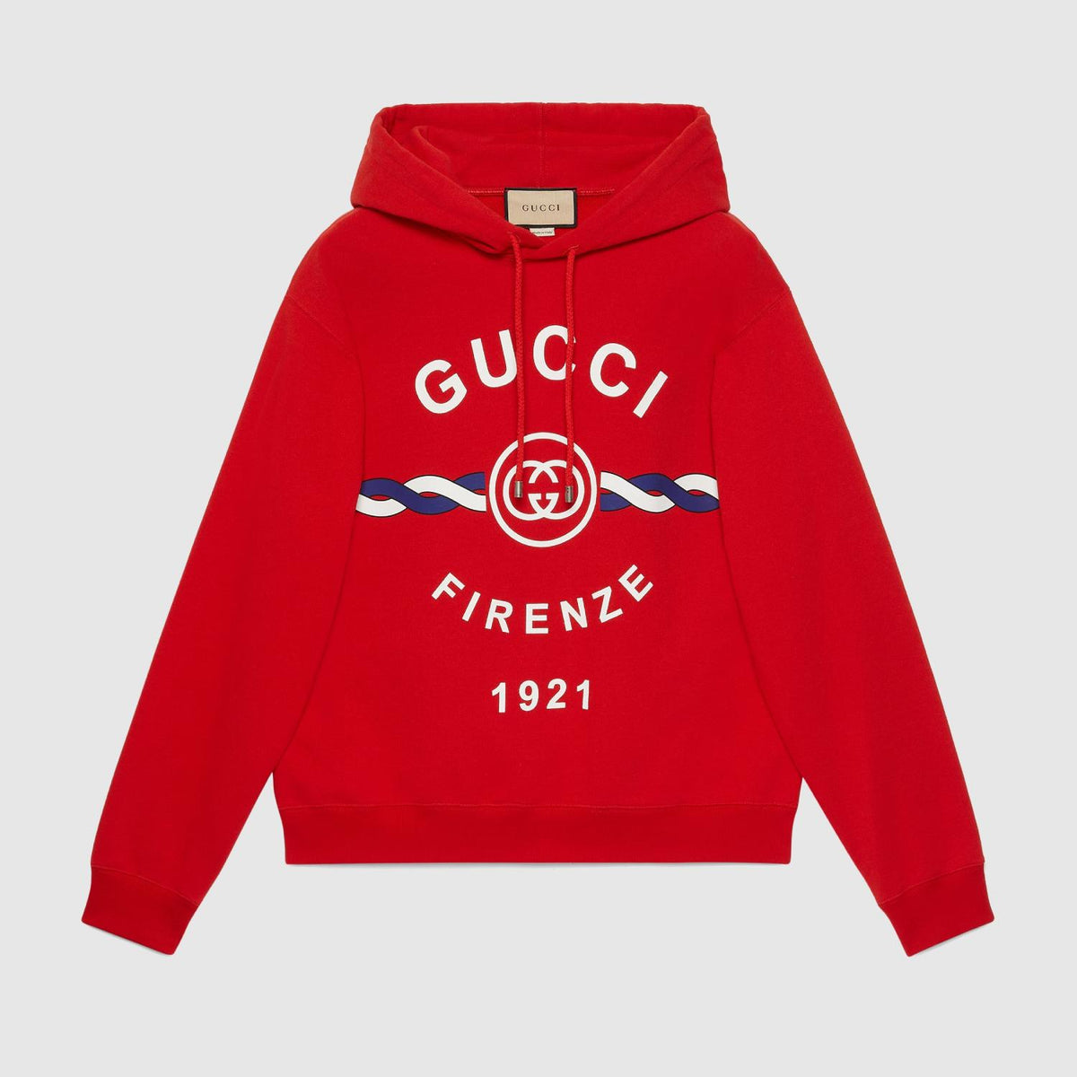 Cotton ‘Firenze 1921’ Hooded Sweatshirt – over the past 100 years, the trademark has been used to identity – LUX VERSE Luxury Designer Fashion Outlet