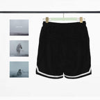 Essentials Black Mesh Shorts - Men's