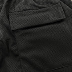 Essentials Black Mesh Shorts - Men's