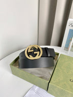 Interlocking G Smooth Leather Belt