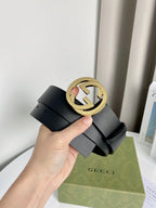 Interlocking G Smooth Leather Belt
