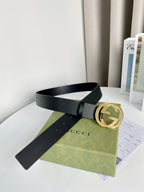 Interlocking G Smooth Leather Belt
