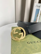 Interlocking G Smooth Leather Belt