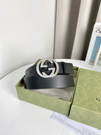 Interlocking G Smooth Leather Belt