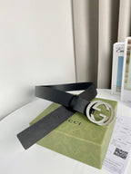 Interlocking G Smooth Leather Belt