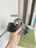 Interlocking G Smooth Leather Belt
