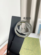 Interlocking G Smooth Leather Belt