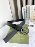 Interlocking G Smooth Leather Belt