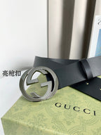 Interlocking G Smooth Leather Belt