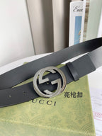 Interlocking G Smooth Leather Belt