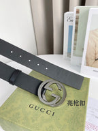 Interlocking G Smooth Leather Belt