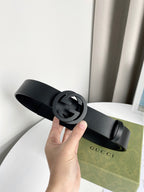 Interlocking G Smooth Leather Belt
