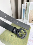 Interlocking G Smooth Leather Belt
