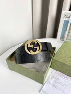 Interlocking G Smooth Leather Belt