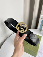 Interlocking G Smooth Leather Belt