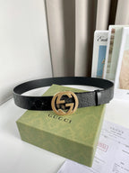 Interlocking G Smooth Leather Belt