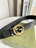 Interlocking G Smooth Leather Belt