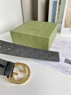 Interlocking G Smooth Leather Belt