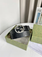 Interlocking G Smooth Leather Belt
