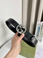 Interlocking G Smooth Leather Belt