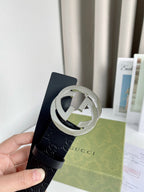 Interlocking G Smooth Leather Belt