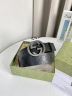 Interlocking G Smooth Leather Belt