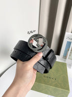 Interlocking G Smooth Leather Belt