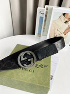 Interlocking G Smooth Leather Belt