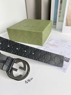 Interlocking G Smooth Leather Belt