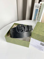 Interlocking G Smooth Leather Belt