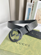 Interlocking G Smooth Leather Belt